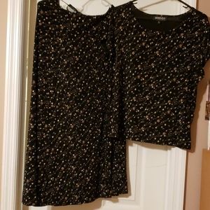 Shirt and long skirt